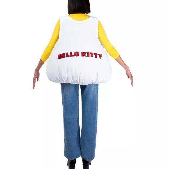 Adult Womens HELLO KITTY Character Stuffed Halloween Costume OSFM *Bleeding NWT - Picture 2 of 6